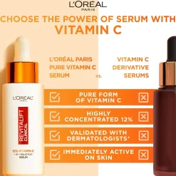 L'Oréal Paris Ihonhoidon Tehoaineet|Kasvojenhoito<Revitalift Clinical 12% Pure Vitamin C Serum seerumi normaalille iholle 30ml