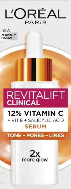 L'Oréal Paris Ihonhoidon Tehoaineet|Kasvojenhoito<Revitalift Clinical 12% Pure Vitamin C Serum seerumi normaalille iholle 30ml
