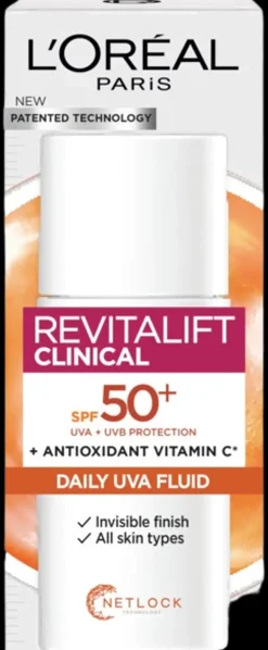 L'Oréal Paris Ihonhoidon Tehoaineet|Kasvojenhoito<Revitalift Clinical Daily Moisturizing Fluid SPF 50 päivävoide normaalille iholle 50ml