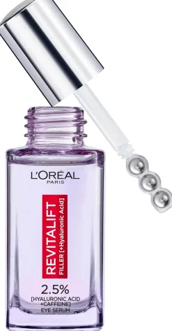 L'Oréal Paris Ihonhoidon Tehoaineet|Kasvojenhoito<Revitalift Filler 2,5% Hyaluronic Acid + Caffein Eye Serum silmänympärysalueelle 20 ml