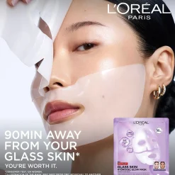 L'Oréal Paris Kasvojenhoito<Revitalift Filler Glass Skin Kangasnaamio 1pcs