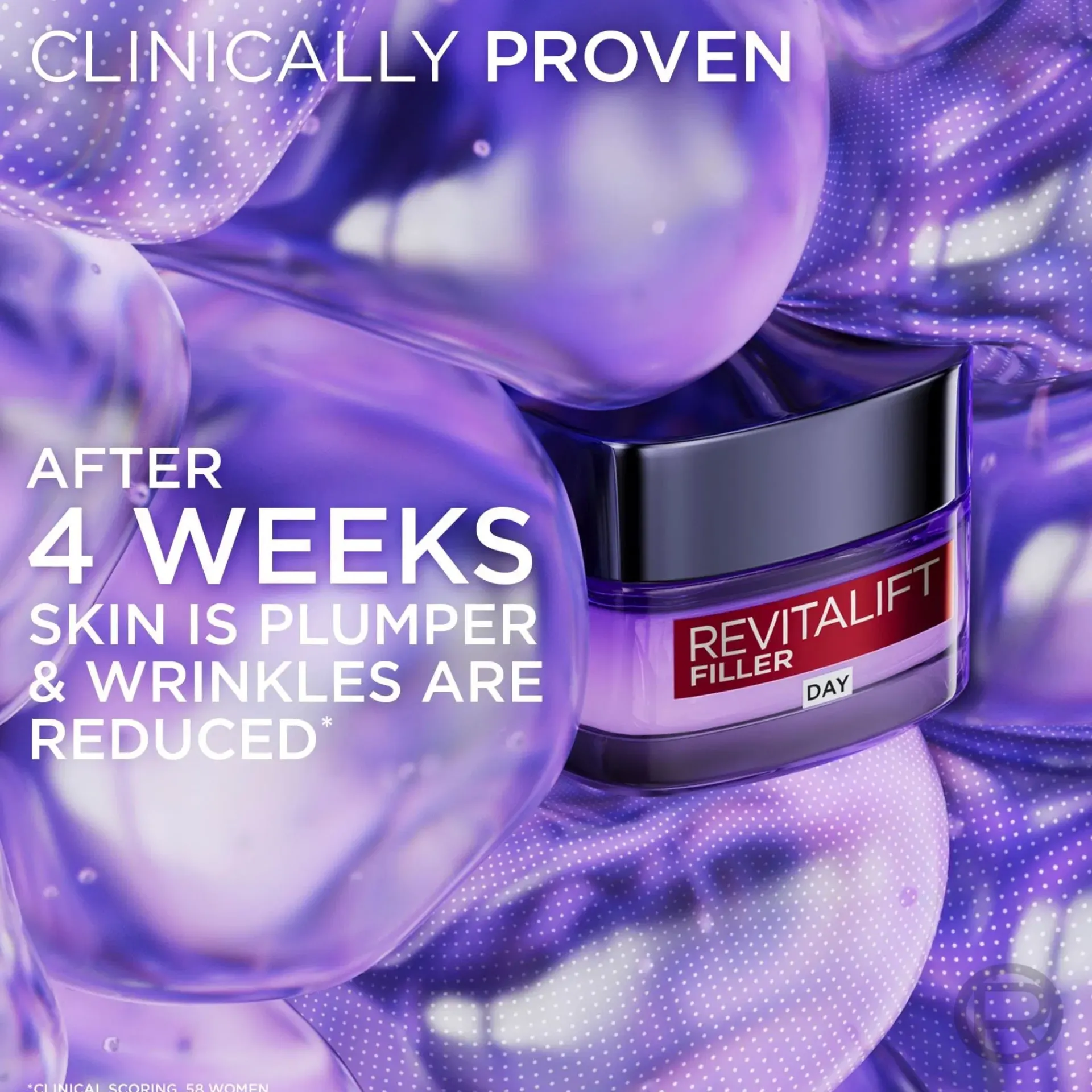L'Oréal Paris Ihonhoidon Tehoaineet|Kasvojenhoito<Revitalift Filler anti-age -päivävoide, jolla on täyteläistävä vaikutus 50ml
