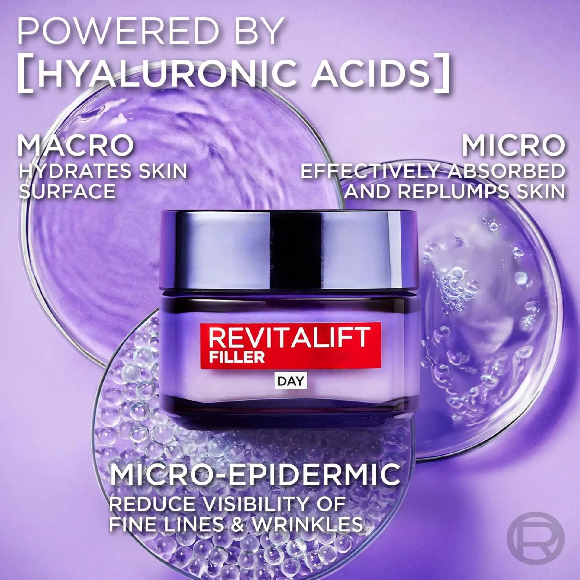 L'Oréal Paris Ihonhoidon Tehoaineet|Kasvojenhoito<Revitalift Filler anti-age -päivävoide, jolla on täyteläistävä vaikutus 50ml