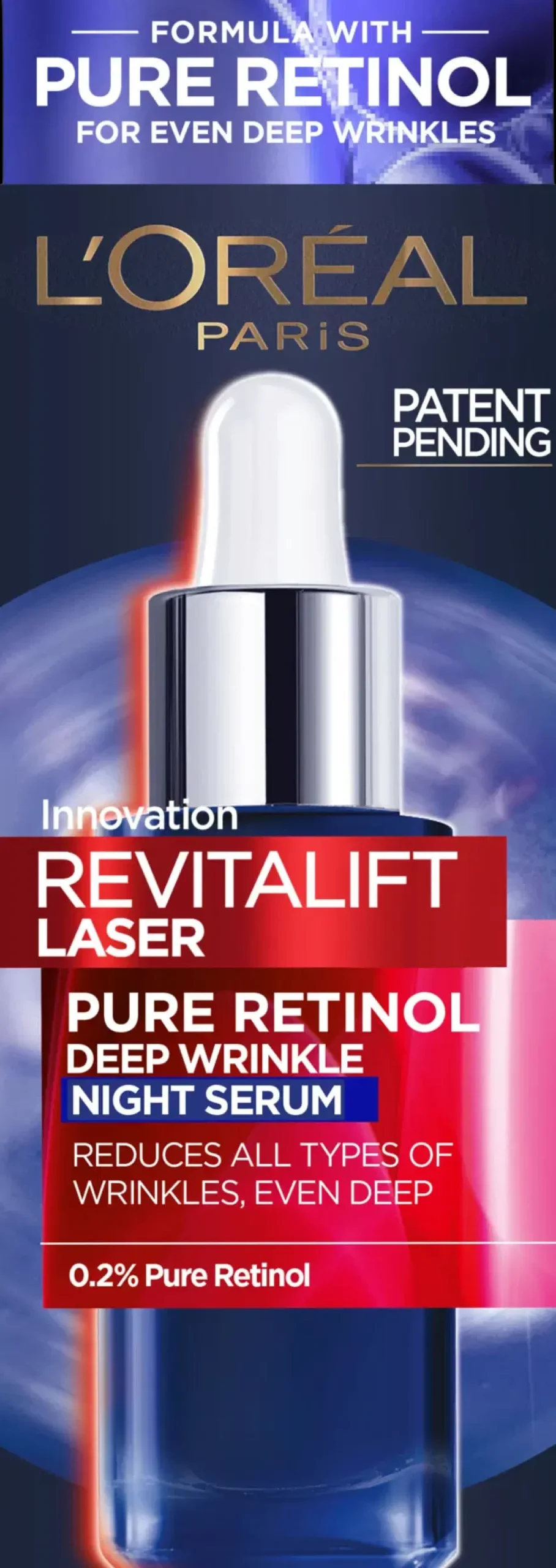 L'Oréal Paris Ihonhoidon Tehoaineet|Kasvojenhoito<Revitalift Laser Pure Retinol yöseerumi ryppyjä vastaan 30ml