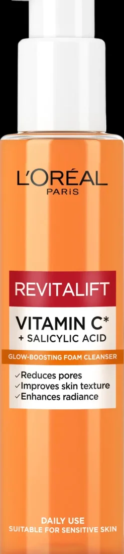 L'Oréal Paris Ihonhoidon Tehoaineet|Kasvojenhoito<Revitalift Vitamin C puhdistusvaahto normaalille iholle 150ml