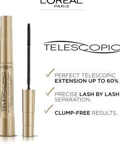 L'Oréal Paris Silmämeikit<Telescopic Maskara Black/Noir ultrapidentävä ripsiväri 8ml