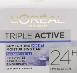 L'Oréal Paris Kasvojenhoito<Triple Active kosteuttava yövoide 50ml