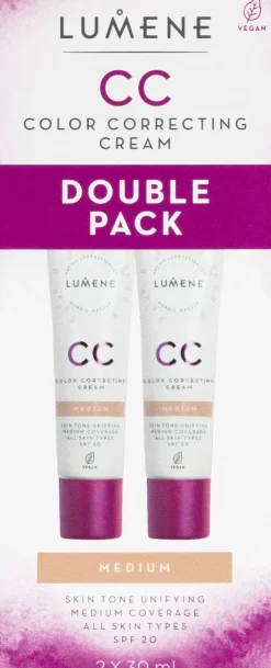 Lumene Kasvomeikit<CC Color Correcting Cream SPF20 tuplapakkaus