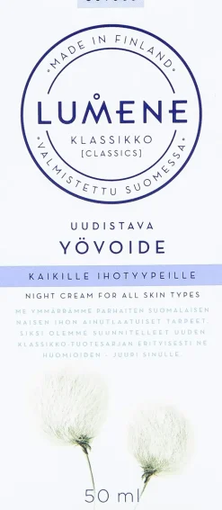 Lumene Kasvojenhoito<KLASSIKKO Uudistava yövoide 50ml