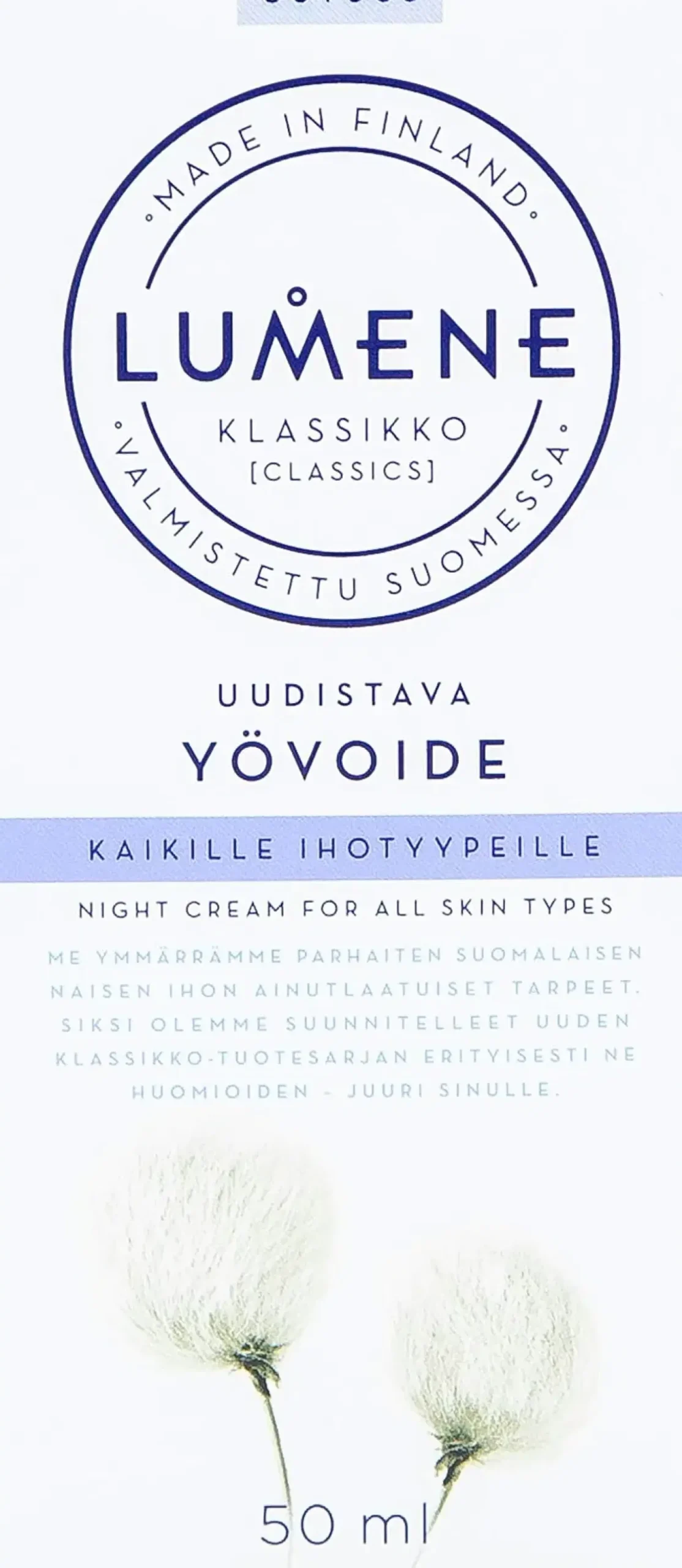 Lumene Kasvojenhoito<KLASSIKKO Uudistava yövoide 50ml