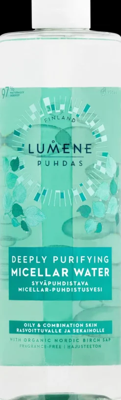 Lumene Ihonhoito|Kasvojenhoito<PUHDAS Syväpuhdistava micellar-puhdistusvesi 400 ml