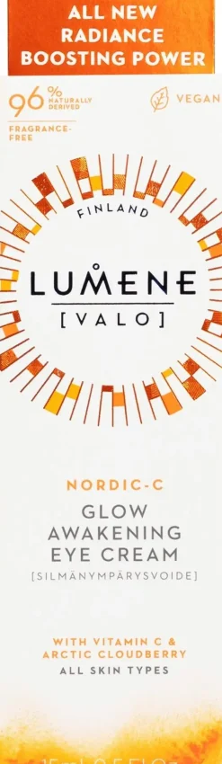 Lumene Ihonhoidon Tehoaineet|Kasvojenhoito<VALO Heleyttävä silmänympärysvoide 15 ml