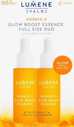 Lumene Kasvojenhoito<VALO Kirkastava hyaluronitiiviste tuplapakkaus