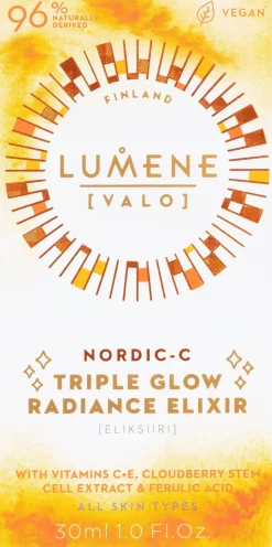Lumene Ihonhoidon Tehoaineet|Kasvojenhoito<VALO Nordic-C Triple Glow Kirkastava eliksiiri 30 ml
