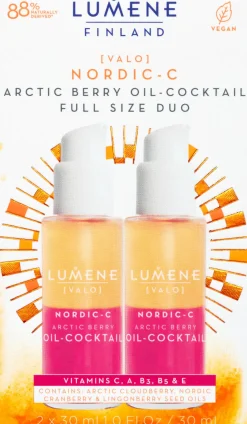 Lumene Kasvojenhoito<VALO Ravitseva vitamiini-tehohoito tuplapakkaus