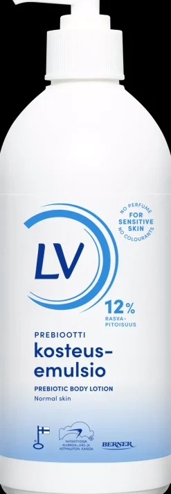 LV Ihonhoidon Tehoaineet|Vartalonhoito<500ml Prebiootti kosteusemulsio