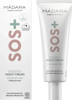 MÁDARA Ihonhoito|Hajusteettomat Ihonhoidon Tuotteet<MADARA SOS+ SENSITIVE yövoide 70ml
