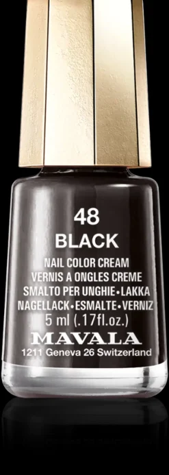 Mavala Kynsimeikit Ja Kynsienhoito<5ml Nail Polish 48 Black kynsilakka