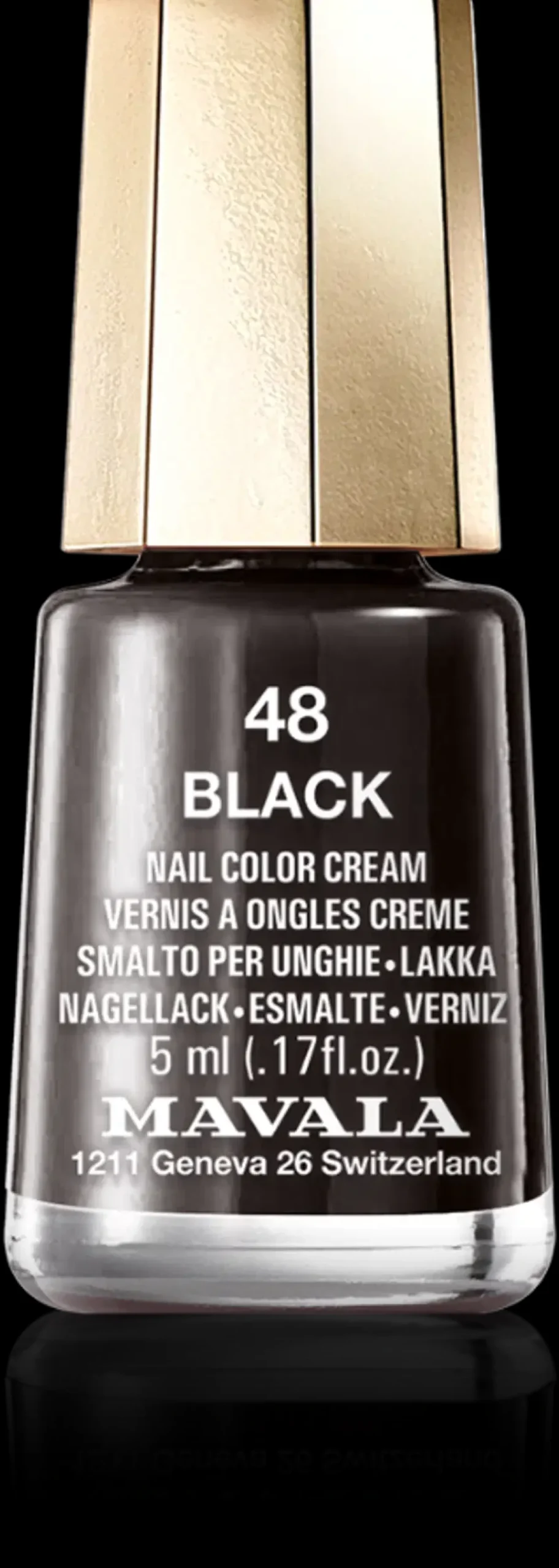 Mavala Kynsimeikit Ja Kynsienhoito<5ml Nail Polish 48 Black kynsilakka