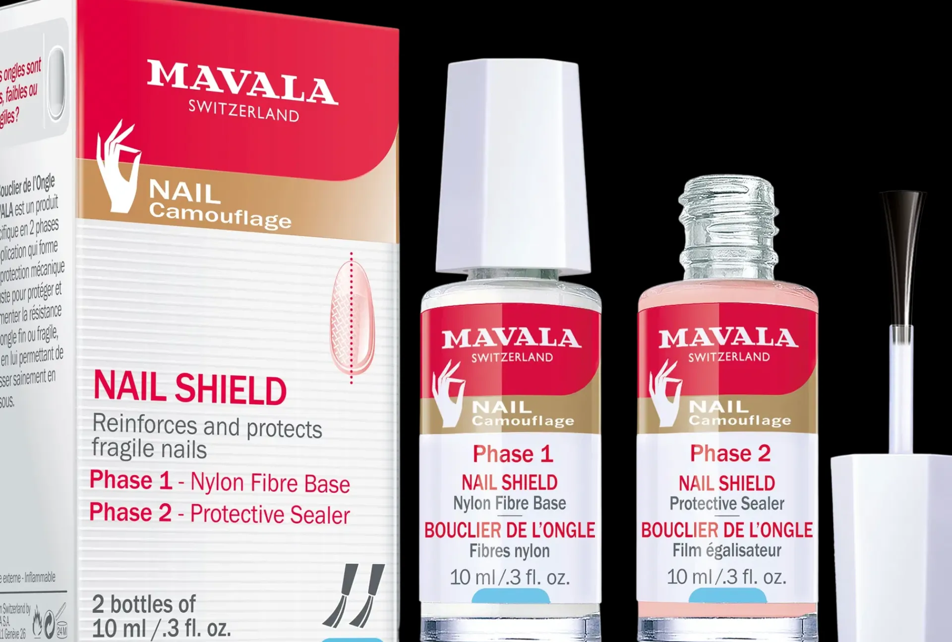 Mavala Kynsimeikit Ja Kynsienhoito<2x10ml Nail Shield kynnenvahvistaja
