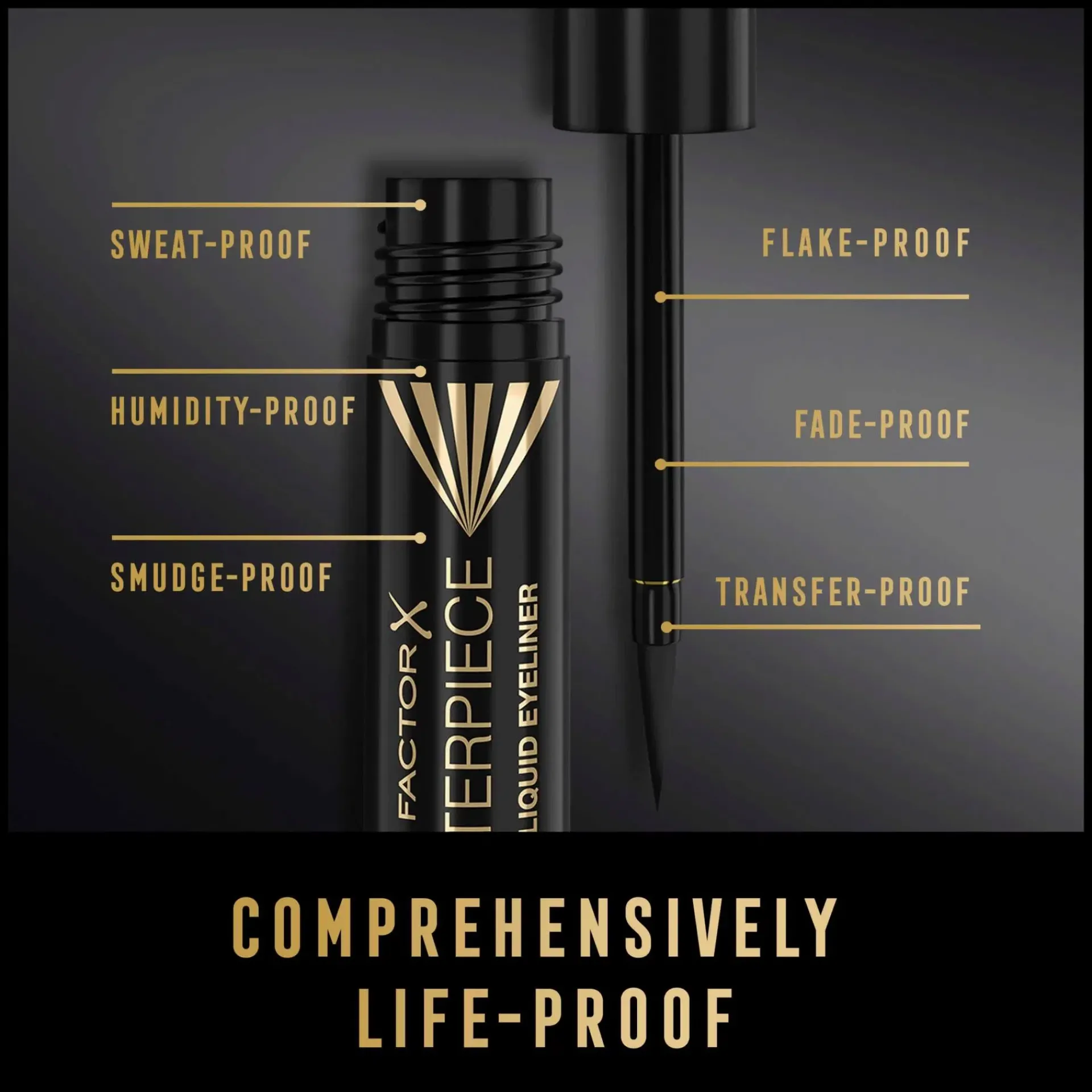 Max Factor Silmämeikit<Masterpiece Matte Liquid Eyeliner 1,7 ml Black, silmänrajaustussi