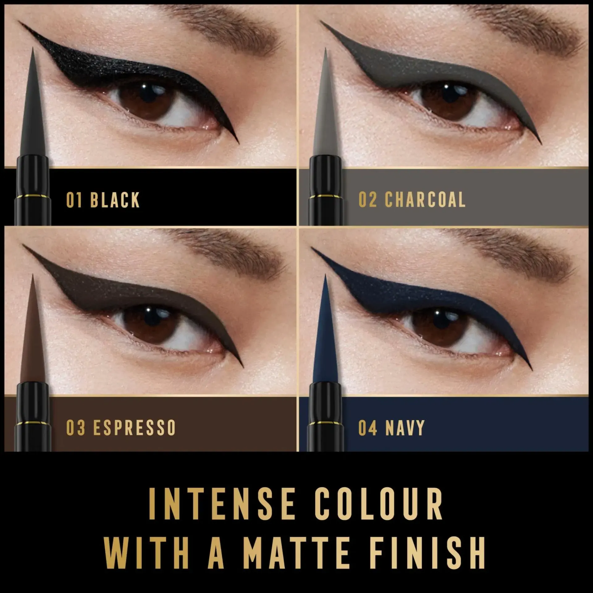 Max Factor Silmämeikit<Masterpiece Matte Liquid Eyeliner 1,7 ml Black, silmänrajaustussi
