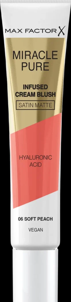 Max Factor Kasvomeikit<Miracle Pure Cream Blush 06 Soft Peach 15 ml poskipuna
