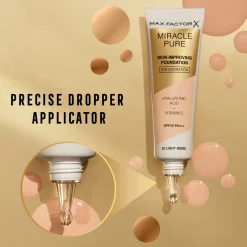Max Factor Kasvomeikit<Miracle Pure Foundation 40 Light Ivory 30 ml