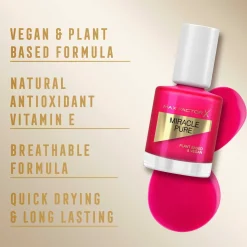 Max Factor Kynsimeikit Ja Kynsienhoito<Miracle Pure Nail polish kynsilakka 12 ml