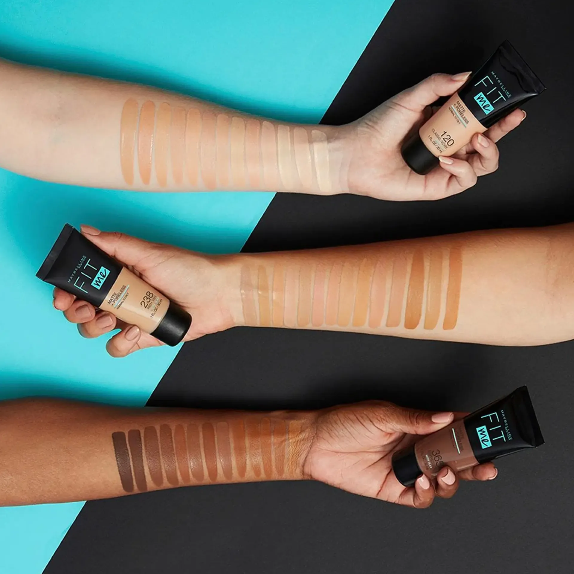 Maybelline Kasvomeikit<New York Fit Me Matte+Poreless -meikkivoide 320 Natural Tan 30ml