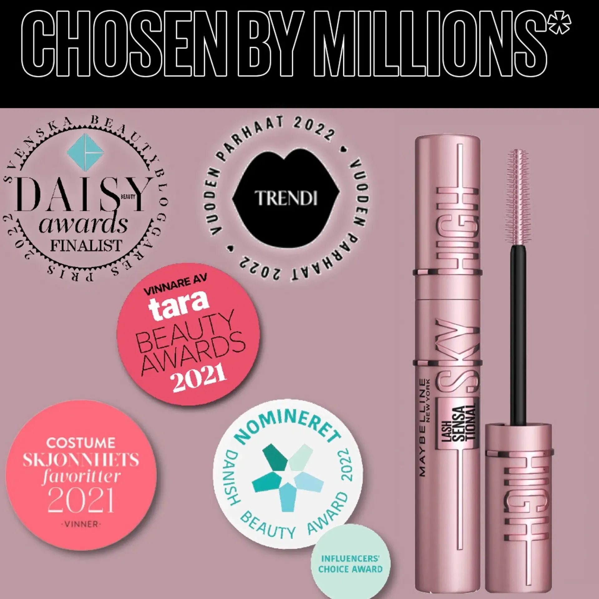 Maybelline Silmämeikit<New York Lash Sensational Sky High Black -maskara 7,5ml