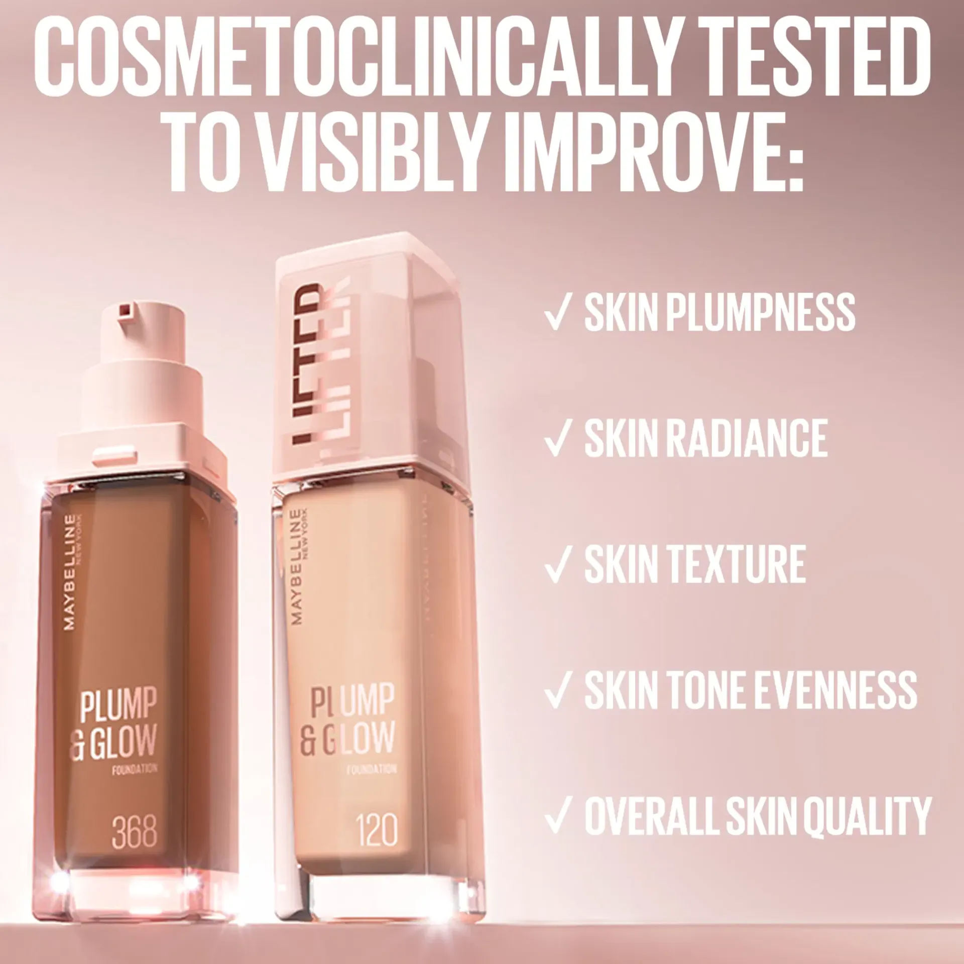 Maybelline Kasvomeikit<New York Lifter Plump & Glow Meikkivoide 30 ml