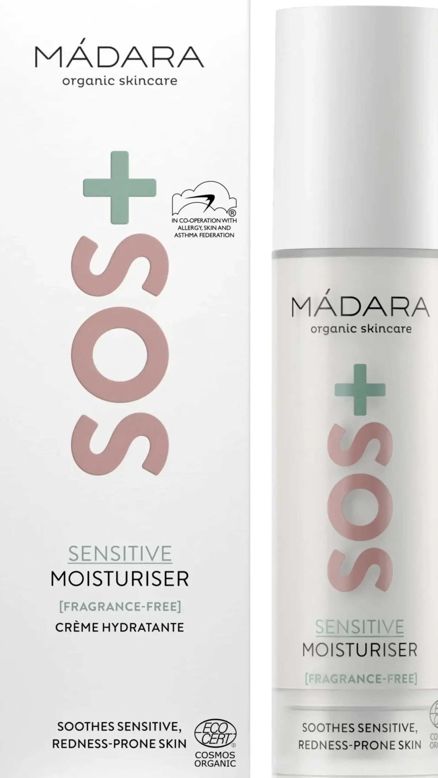 MÁDARA Ihonhoito|Hajusteettomat Ihonhoidon Tuotteet<SOS+ SENSITIVE voide 50ml