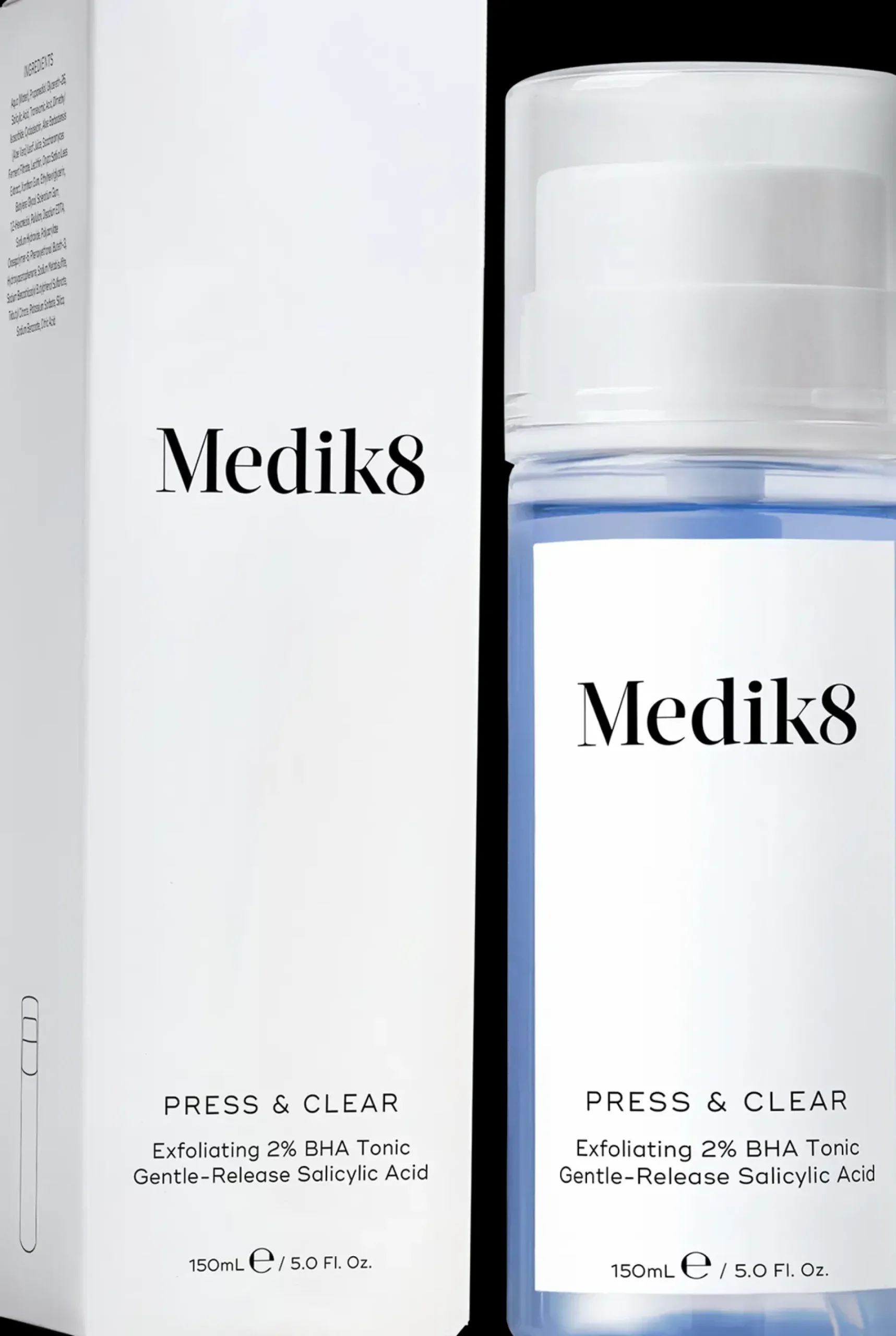 Medik8 Kasvojenhoito<Press & Clear BHA-kasvovesi 150 ml