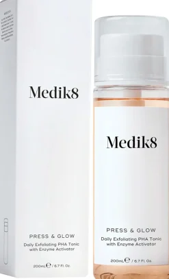 Medik8 Kasvojenhoito<Press & Glow PHA-kasvovesi 200 ml