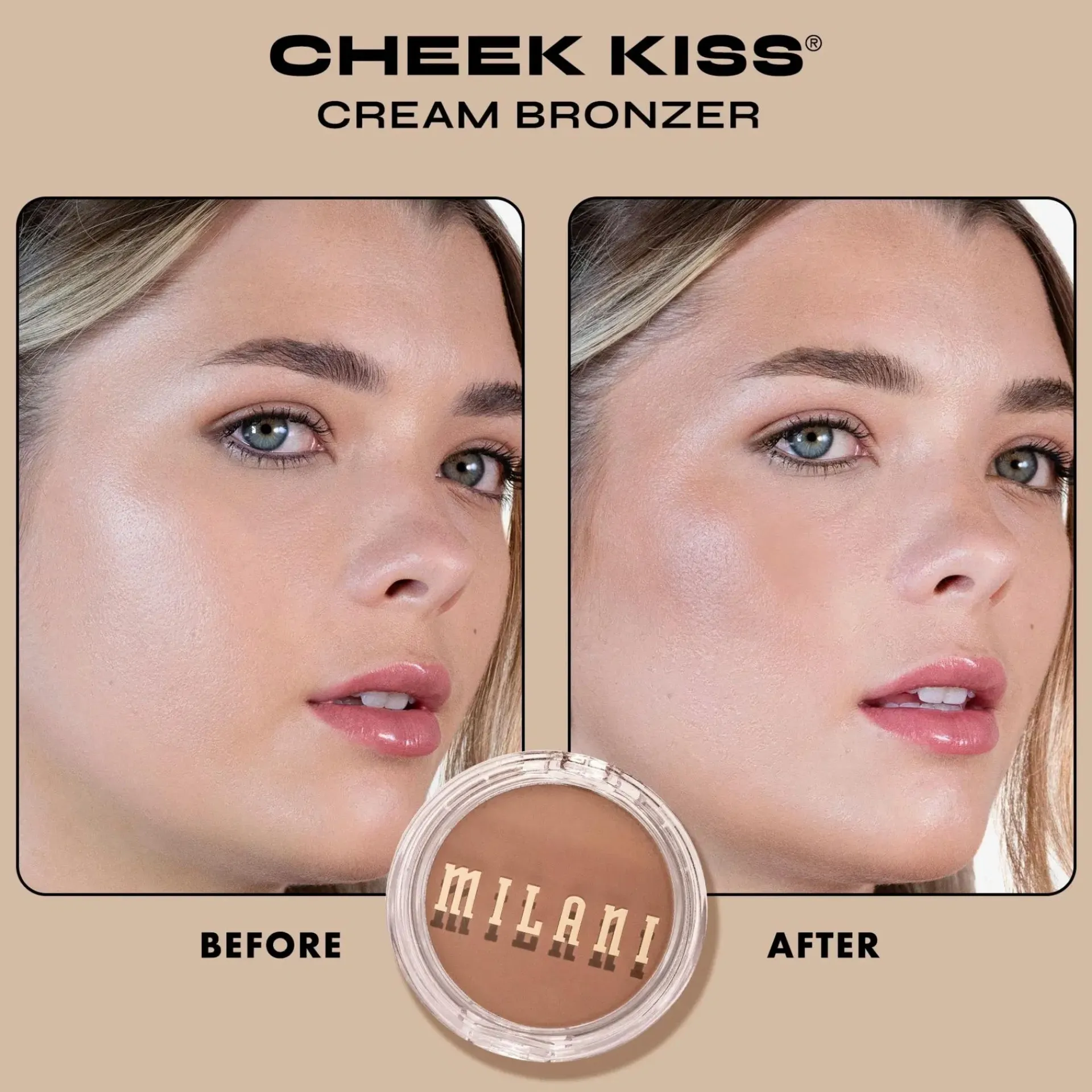 Milani Kasvomeikit<Cosmetics Cheek Kiss Cream Bronzer aurinkopuuteri 6 g