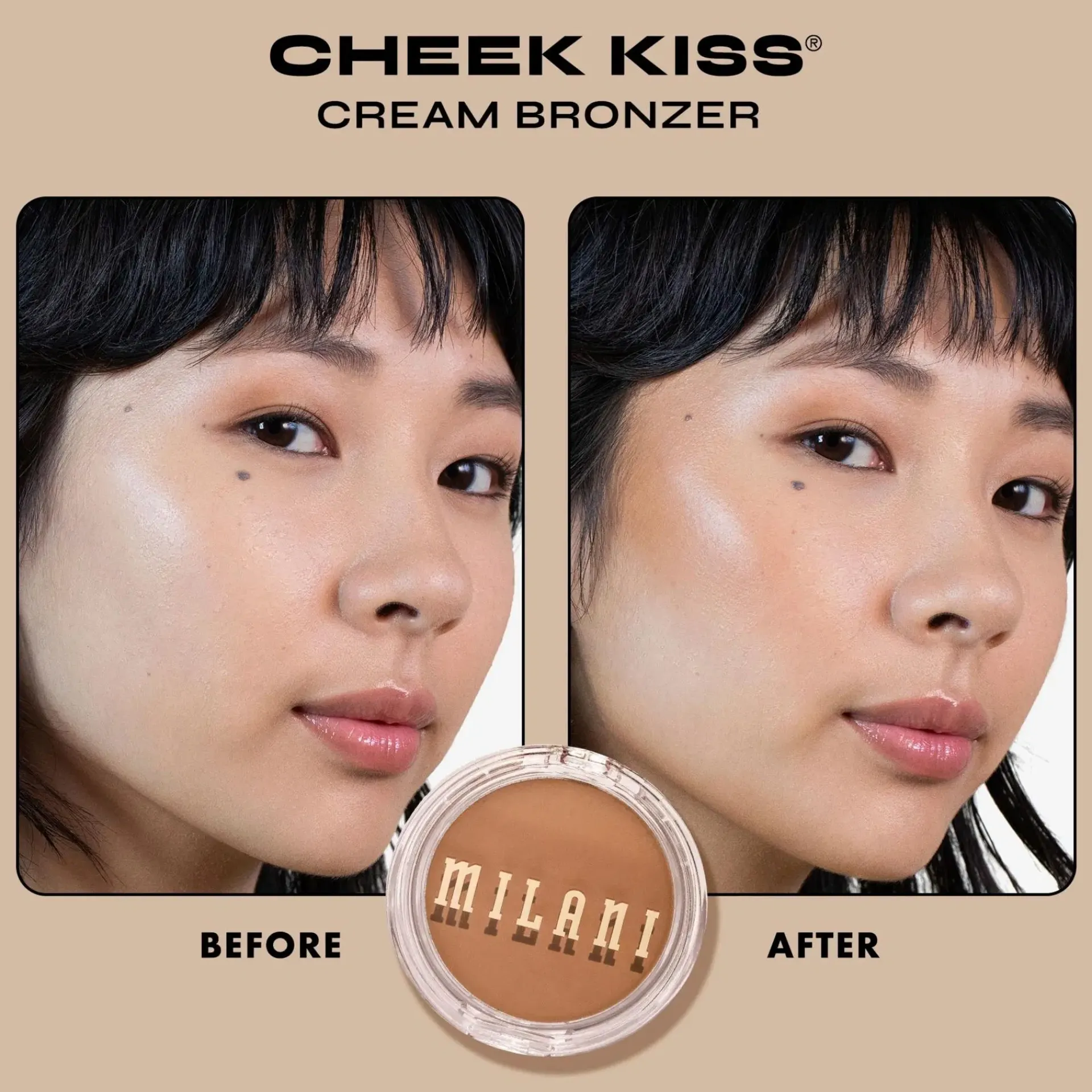 Milani Kasvomeikit<Cosmetics Cheek Kiss Cream Bronzer aurinkopuuteri 6 g
