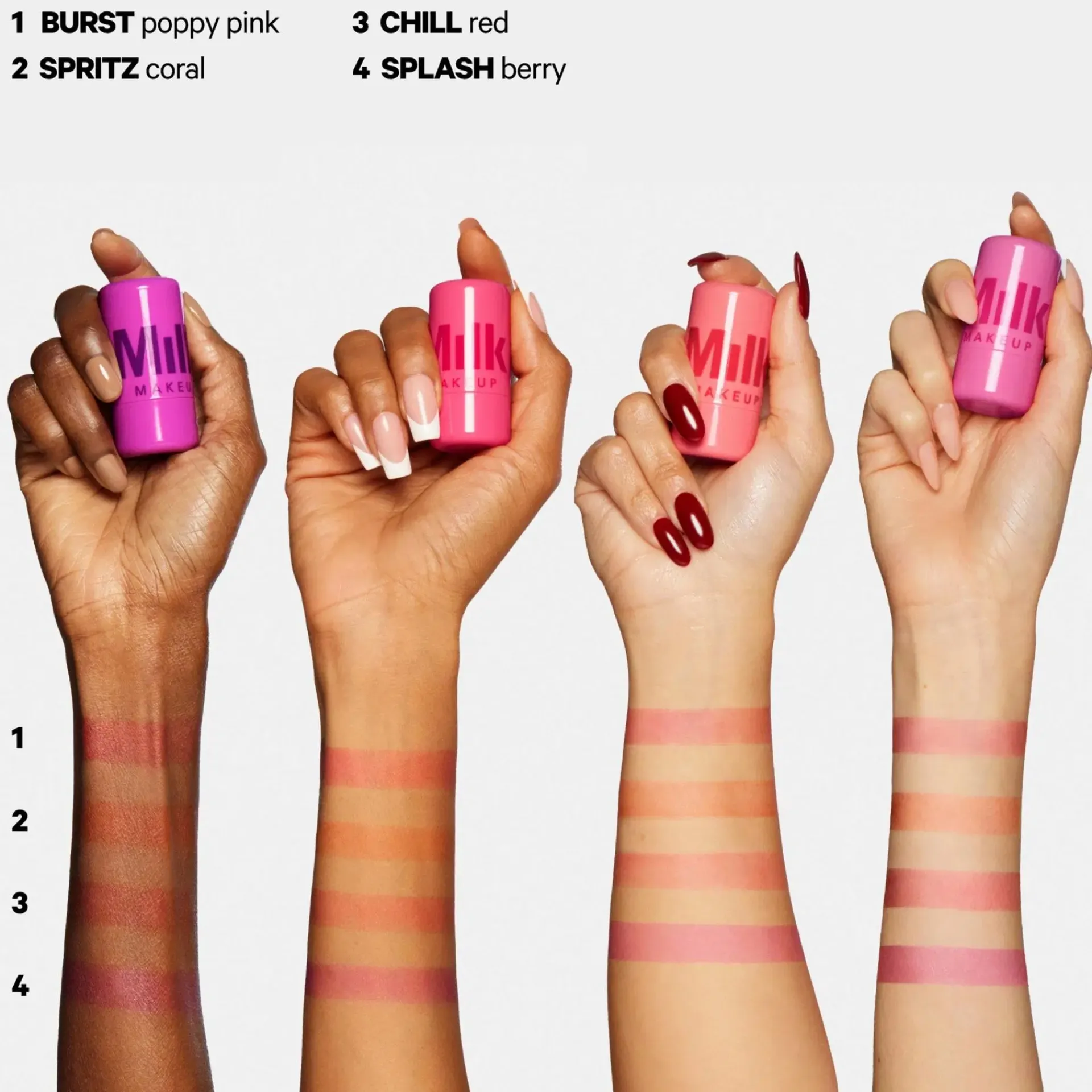 Milk Makeup Kasvomeikit<Cooling Water Jelly Tint Stick poski- ja huulipuna 5 g