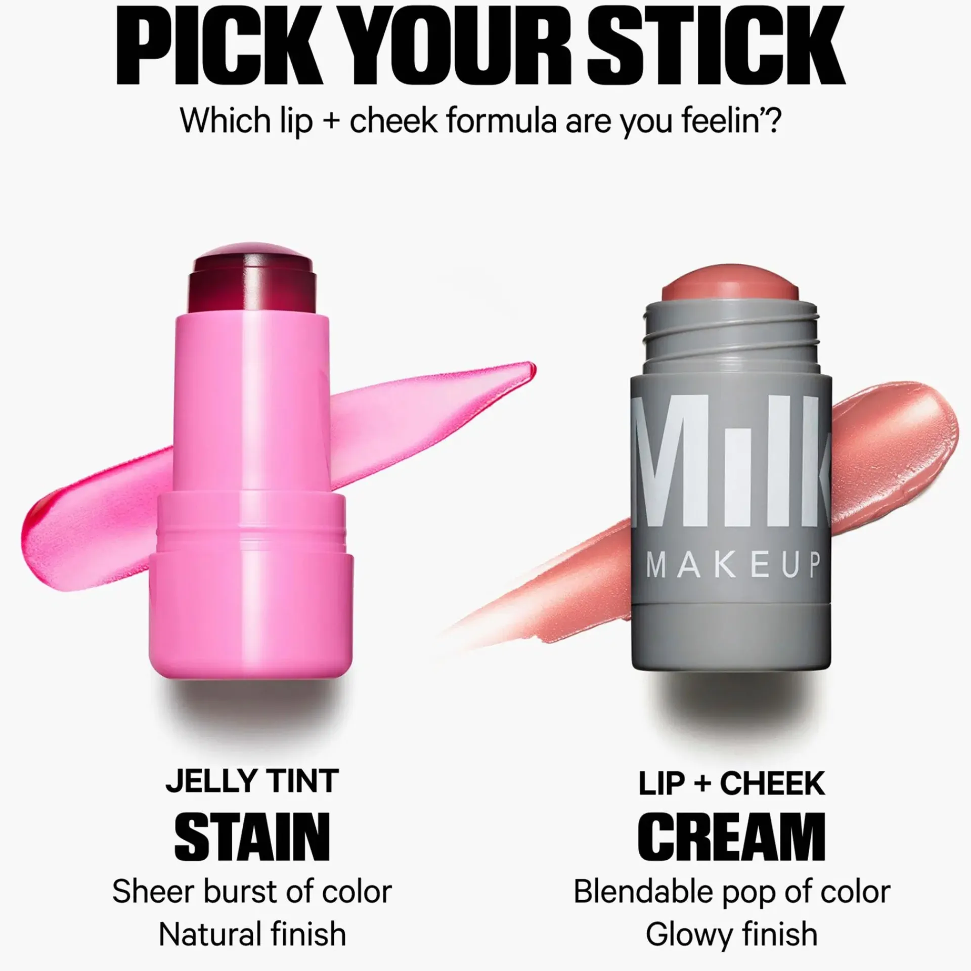 Milk Makeup Kasvomeikit<Cooling Water Jelly Tint Stick poski- ja huulipuna 5 g