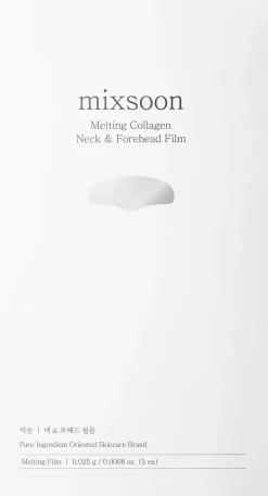 Mixsoon Korealainen Ihonhoito|Kasvojenhoito<Melting Collagen Neck and Forehead Film-kollageenifilmi 5 kpl