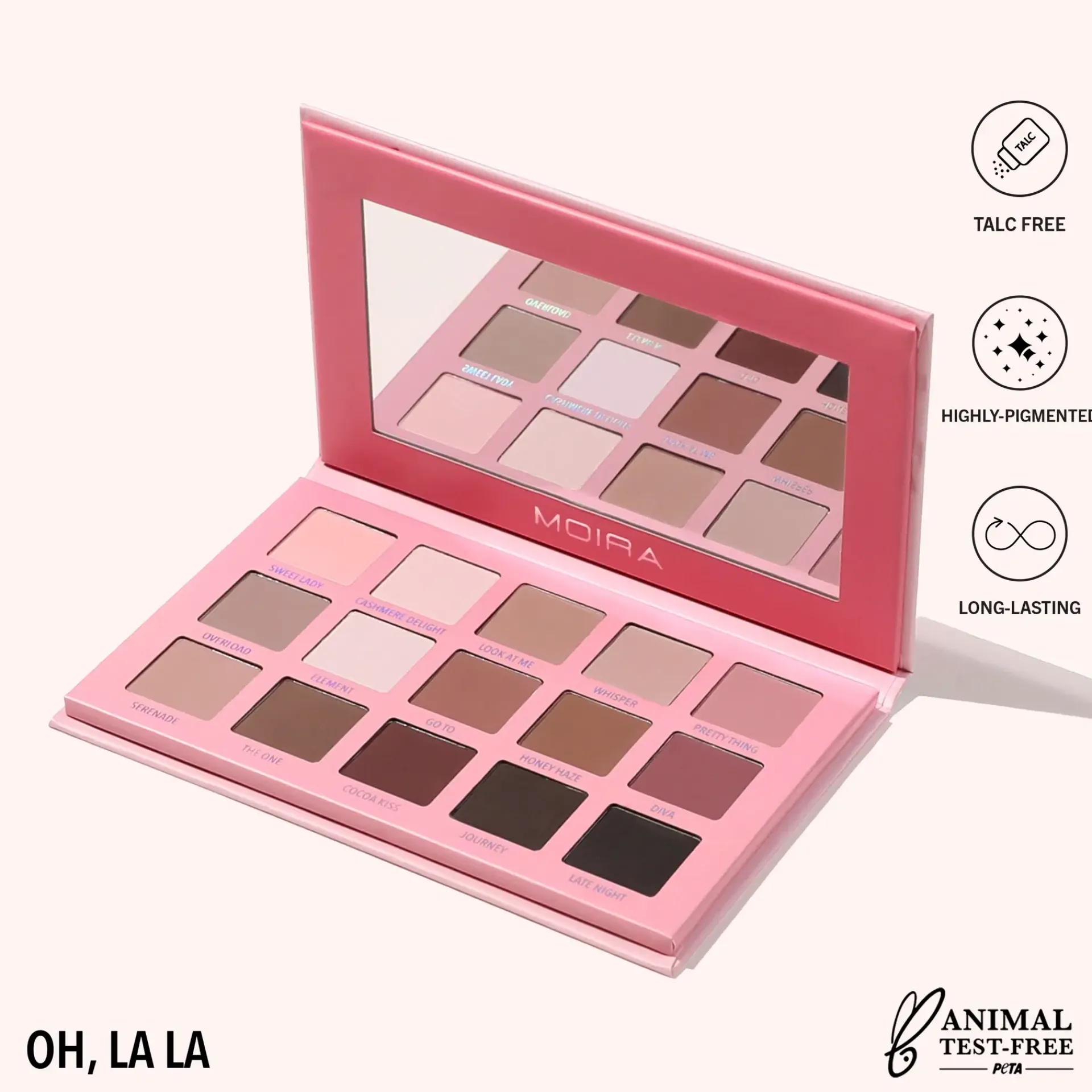 MOIRA Cosmetics Silmämeikit<MOIRA Oh, La La Eyeshadow Palette luomiväripaletti