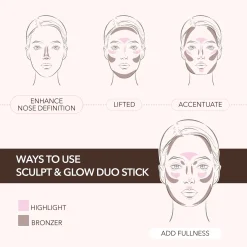 MOIRA Cosmetics Kasvomeikit<MOIRA Sculpt & Glow Duo Stick varjostus- ja korostuspuikko 6 g + 5,2 g