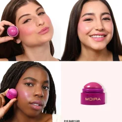 MOIRA Cosmetics Kasvomeikit<MOIRA Soft Blush Balm poskipuna
