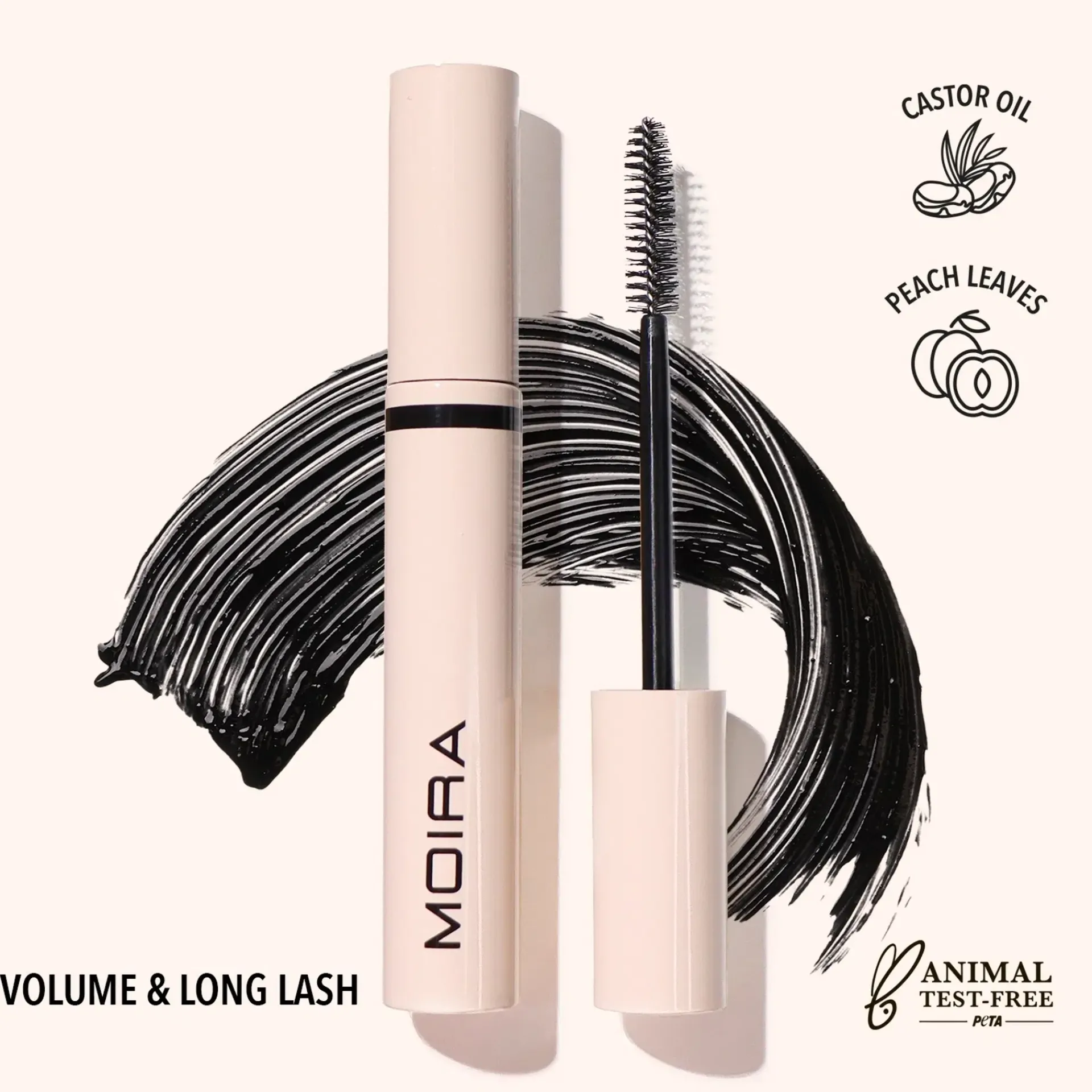 MOIRA Cosmetics Silmämeikit<MOIRA Volume & Long Lash Mascara 001 ripsiväri