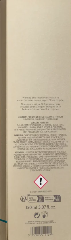 Molton Brown Hajuvedet<Coastal Cypress & Sea Fennel Aroma Reeds Refill tuoksutikkujen täyttöpakkaus 150 ml