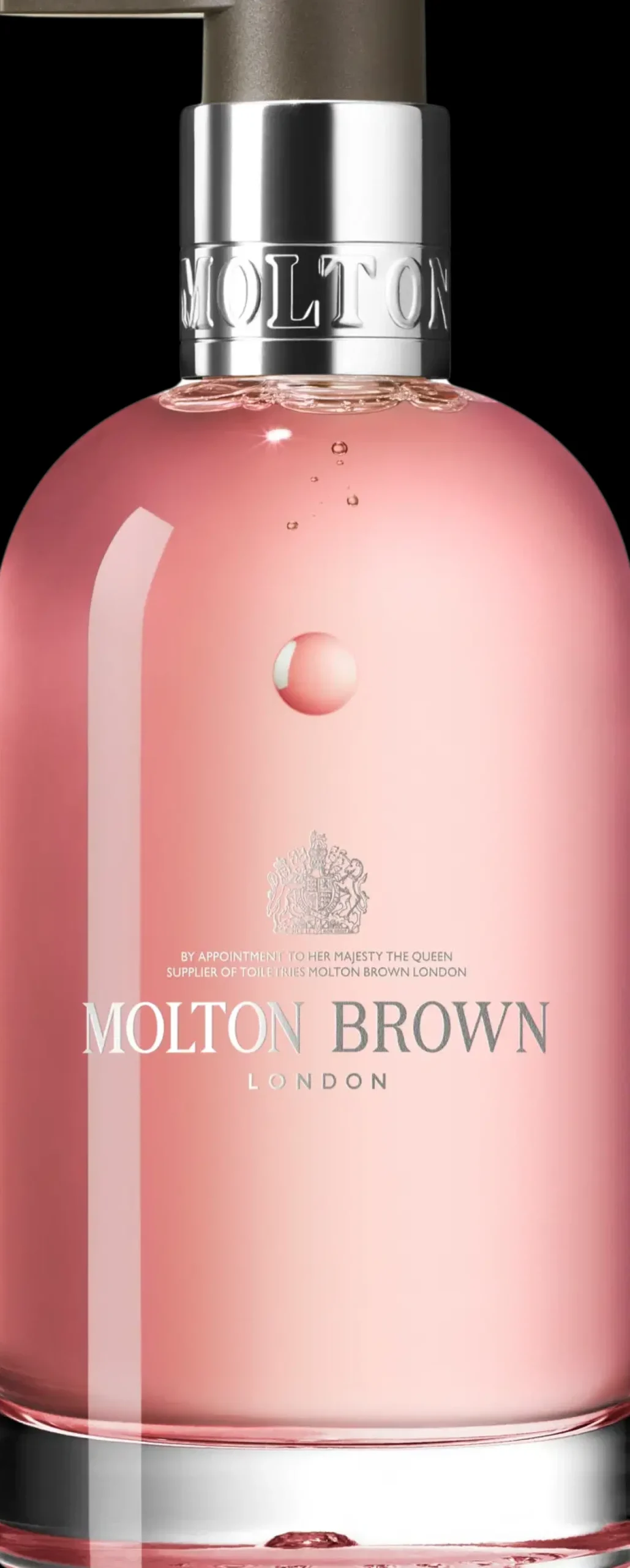 Molton Brown Vartalonhoito<Delicious Rhubarb & Rose Hand Wash käsisaippua lasipullossa 200 ml