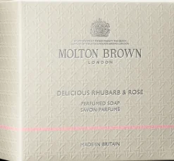 Molton Brown Vartalonhoito<Delicious Rhubarb & Rose Perfumed Soap tuoksusaippua 150g