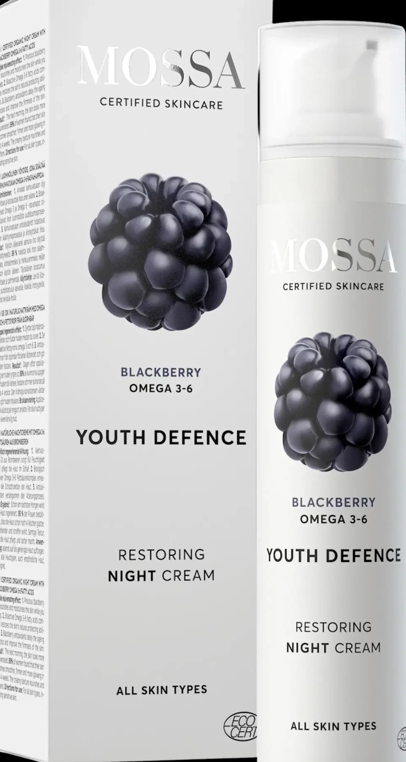 Mossa Ihohaasteet|Ihonhoito<YOUTH DEFENCE Restoring yövoide, 50ml