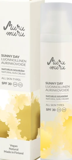 Murumuru Ihonhoito|Aurinkotuotteet<Sunny Day SPF 30 luonnollinen aurinkovoide 100 ml
