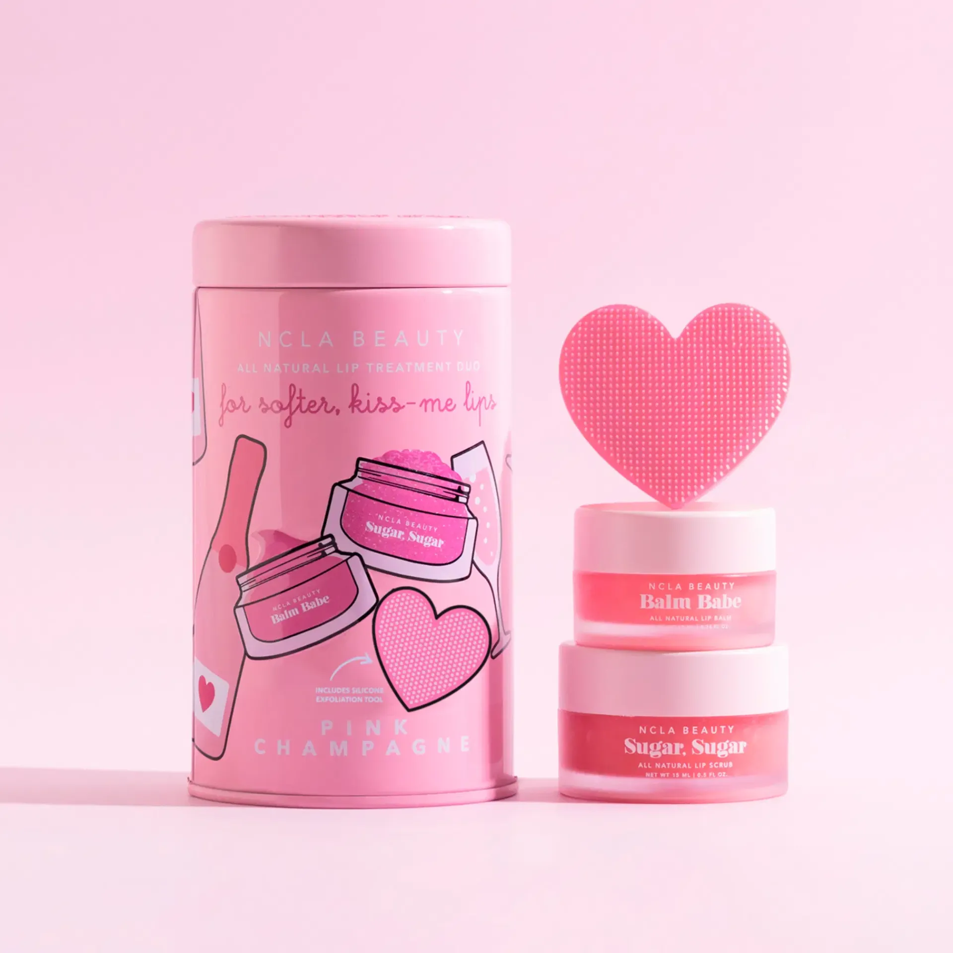 NCLA Beauty Ihonhoitopakkaukset|Meikkipakkaukset<Pink Champagne Lip Care Value Set huultenhoitosetti